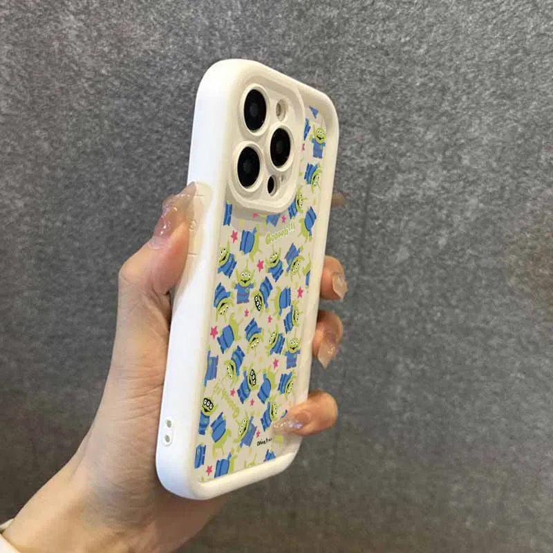 Disney toy story alienígena para apple iphone 17 17air 16 16e 15 14 13 12 mini 11 pro max olho escada caso de telefone funda capa escudo