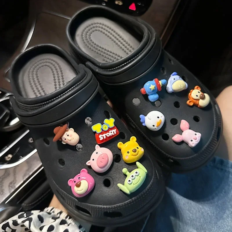 11pcs/set MINISO Disney Toys Series Shoe Decoration Detachable Monster Accessory For Clogs Creative Holiday Party Gifts