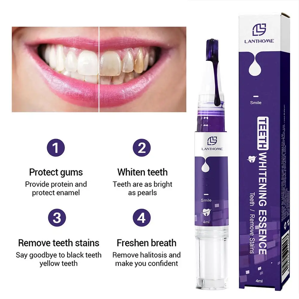 Roxo Whitening Creme Dental Pen, remover a fumaça do dente, manchas de chá, Color Corrector, Lápis, Professional Dental Whitening Tool, V34