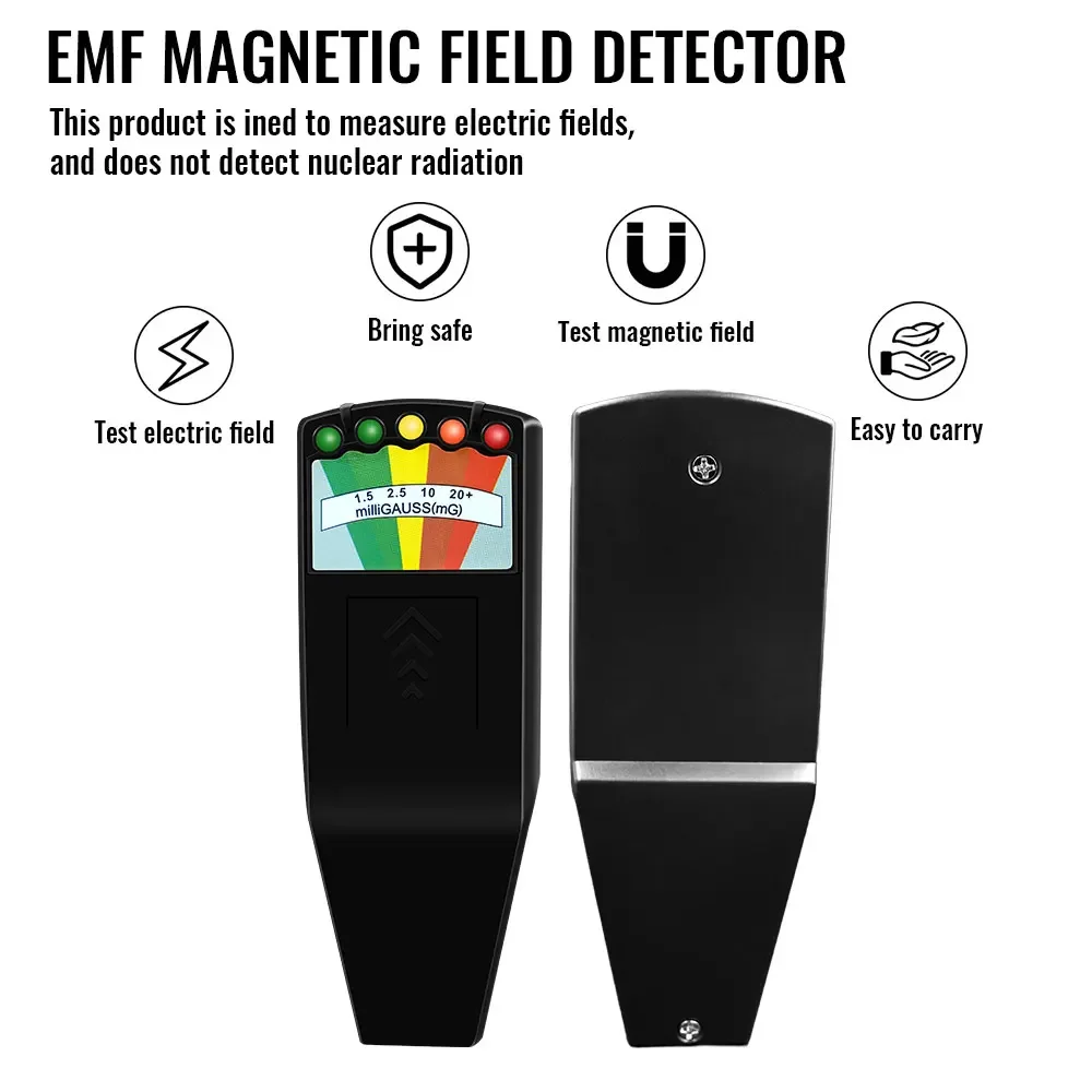 K2  EMF Meter Magnetic Field Detector High Precision Portable EMF Meter Tester Electromagnetic Paranormal Equipment Tester