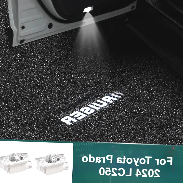 

New！ Car Door Welcome Light HD Led Projector Lamp Courtesy Lights for Toyota Prado 2024 LC250 Interior Decoration Accessories