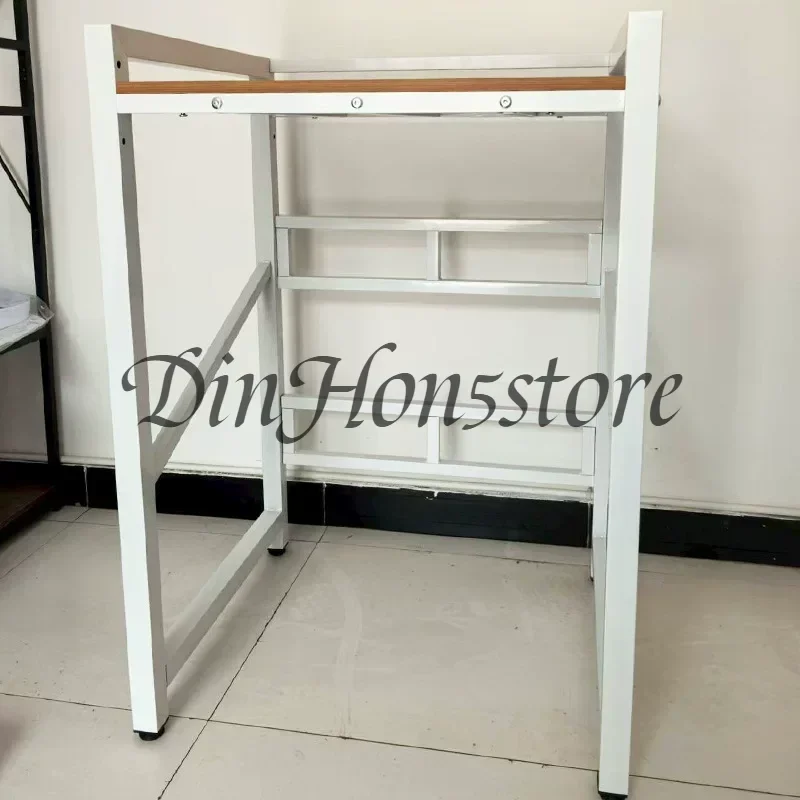 Heavy Duty Washer Dryer Shelf  Steel Wood Combo Stackable Storage Rack for Front Load Laundry Organizer