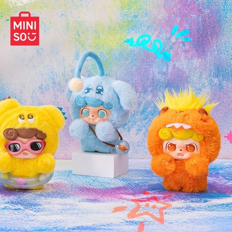 MINISO名創優品 Qbao エモーショナル ファーリーモンスターシリーズ ブラインドボックス サプライズトイ ぬいぐるみペンダント