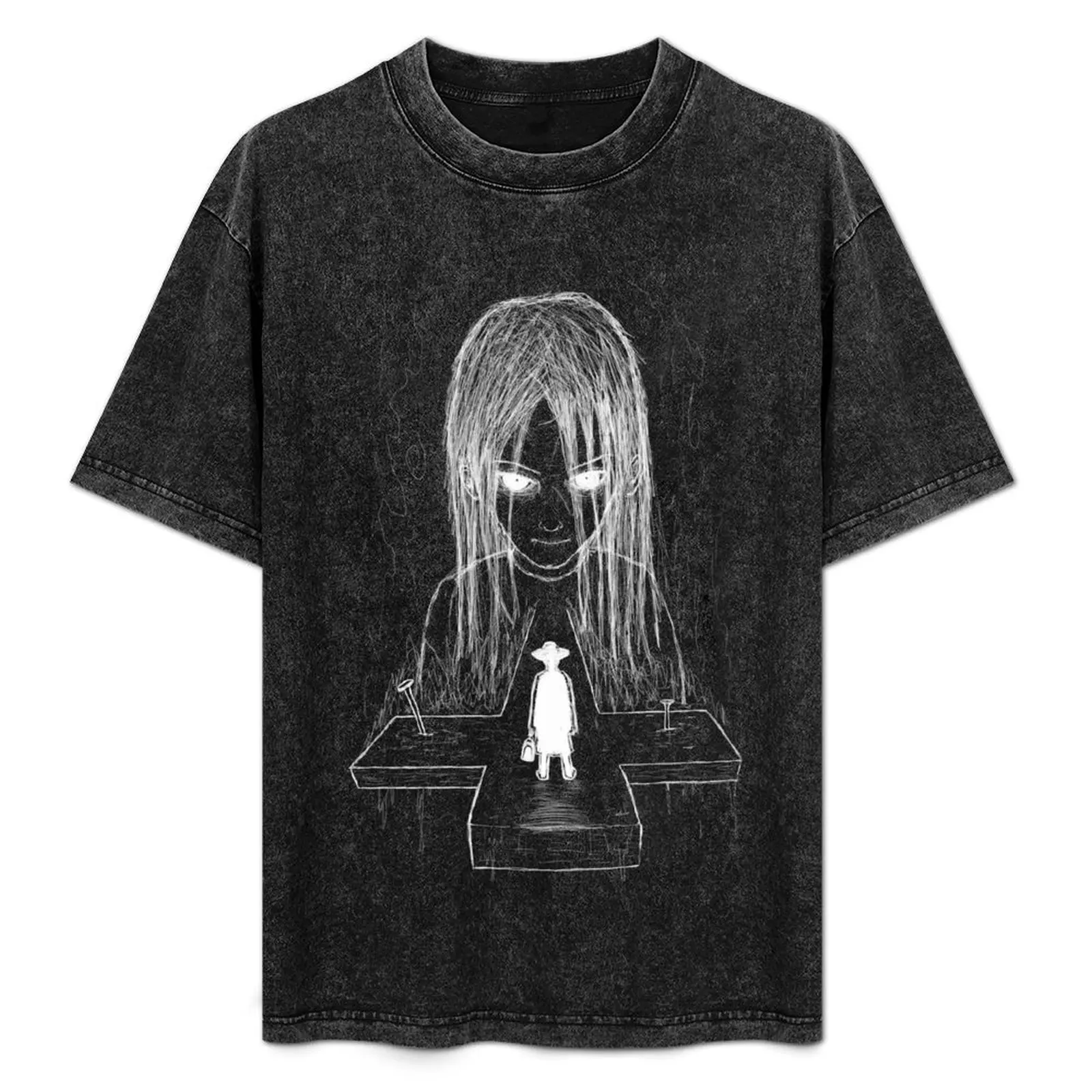 

exorcist - bw (white version) T-Shirt t shirts with prints t shirts for man slim fit T-Shirt