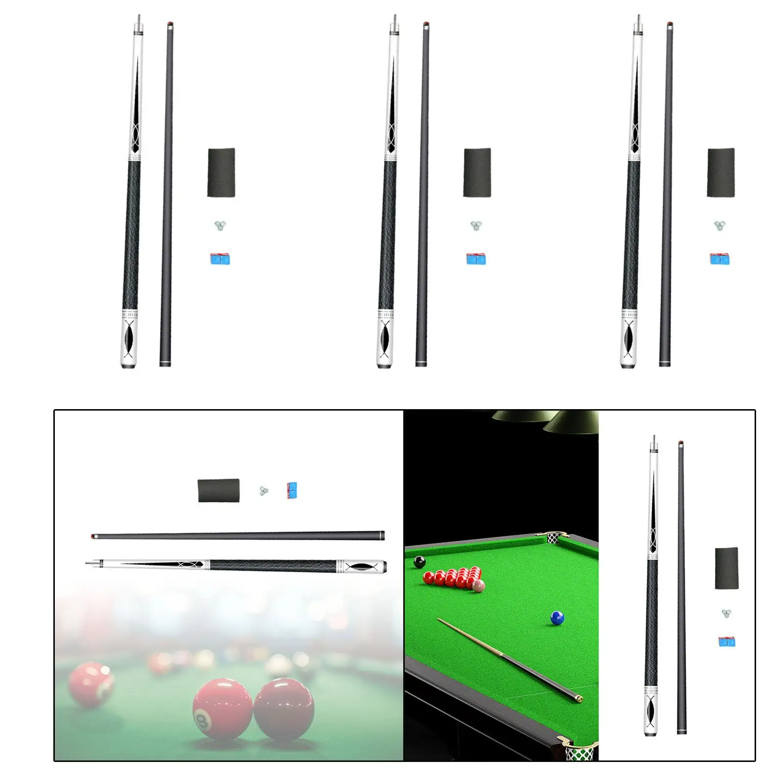 Pool Cue Pool Stick Stylish Two Sections for Practice Pool Game Women