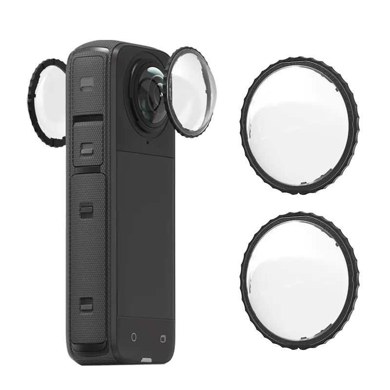 

1Pair For Insta360 X4 Lens Protective Mirrors Lens Protector Sports Camera Protective Accessories