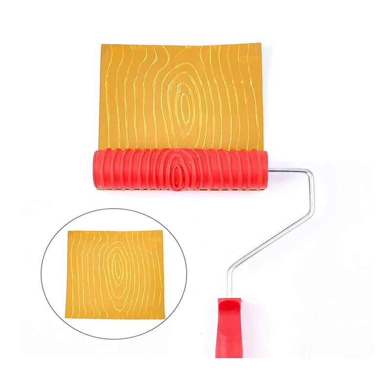 Casa Paint Rollers com Handle Pattern, Pintura Wall Decoration