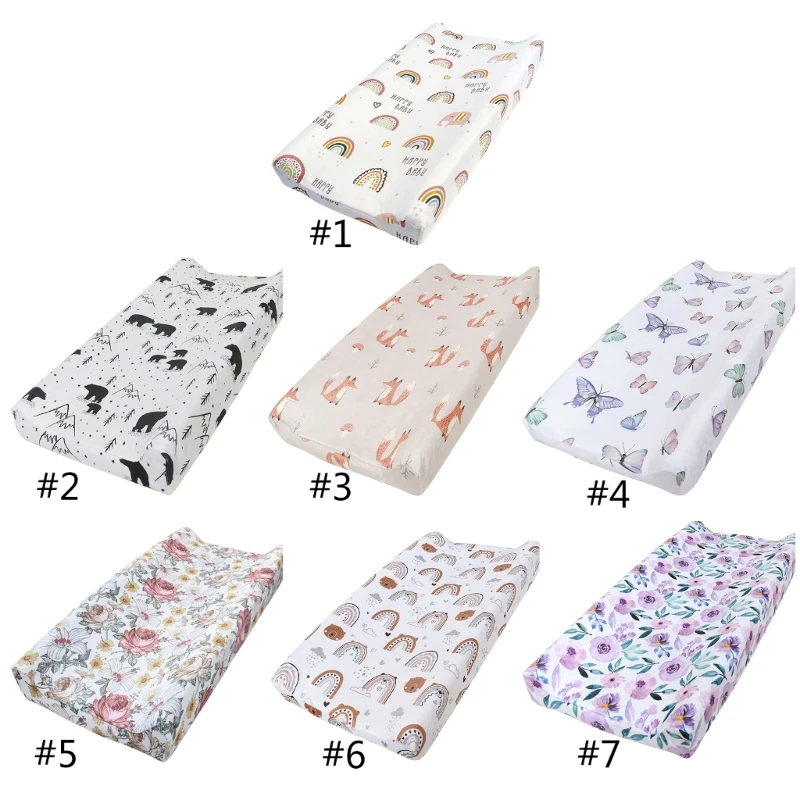 Printed Nappy Changing Pad Sheets Cover Soft and Comfortable Baby Diaper Changer Cushion Sleeve Protective Case