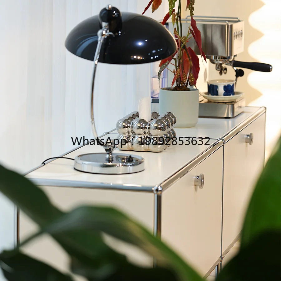 LYY Sideboard Module Stainless Steel Storage Bin Organizer TV Cabinet