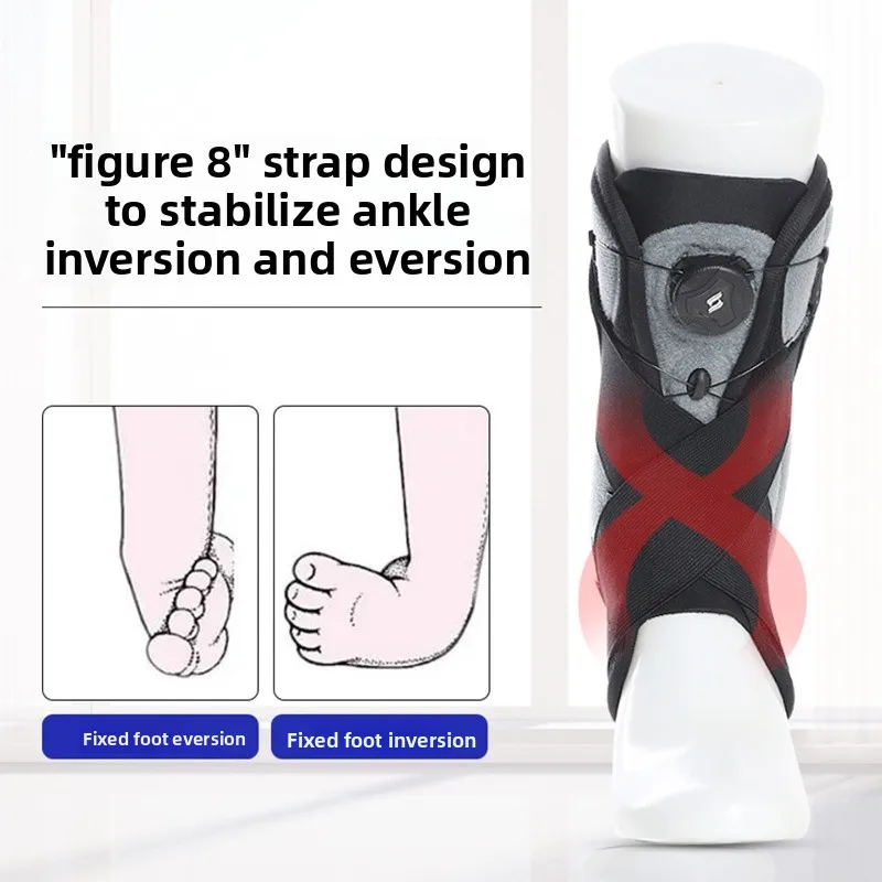 Knob-style Ankle Joint Fixation Brace Joint Stabilizing Straps Adjustable Sprain Recovery Sport Guard Prevent Ankle Roll Support