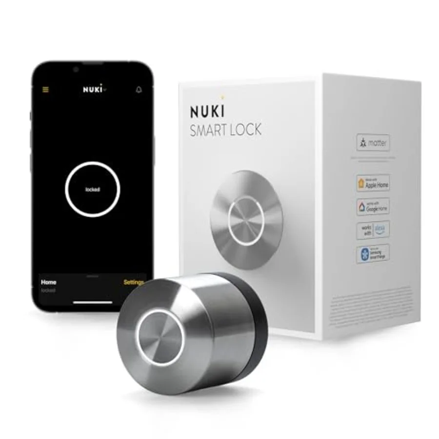 

Smart Lock Keyless Entry WiFi Electronic Deadbolt with Auto-Unlock App Control Remote Access Easy Installation Smart Home for F