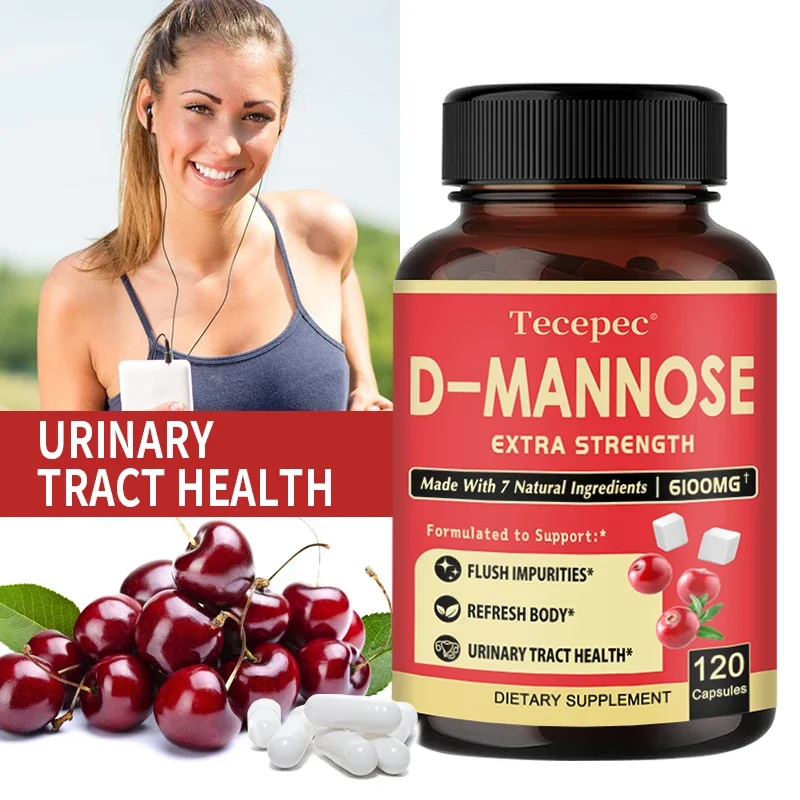 100% Organic D-Mannose & Cranberry Capsules - Helps Support Urinary Tract Health, Boosts Immunity, Supports Urinary Tract Health