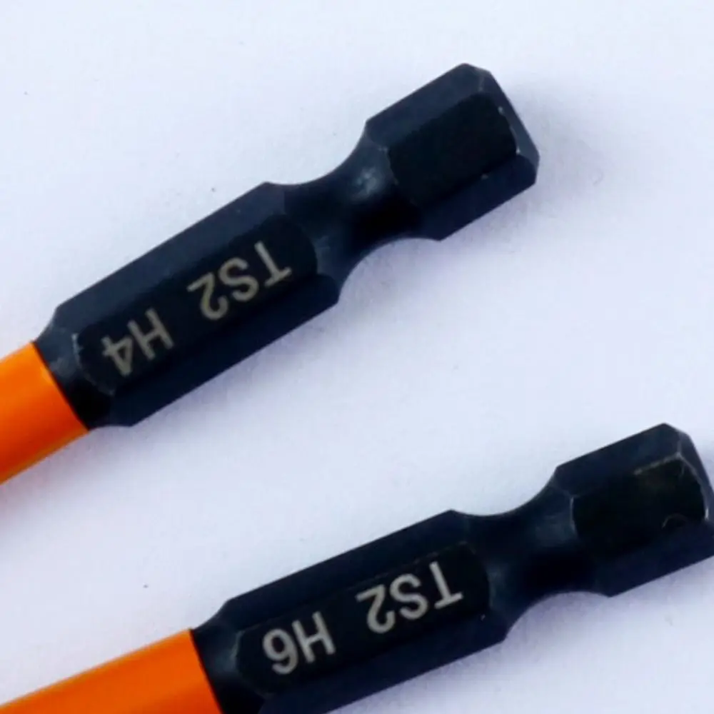 6Pcs High Quality Magnetic Screwdriver Bit H2-H6 1/4 Shank Hexagonal Drill Bit Lengthen Drill Bit Set Screwdriver Bit