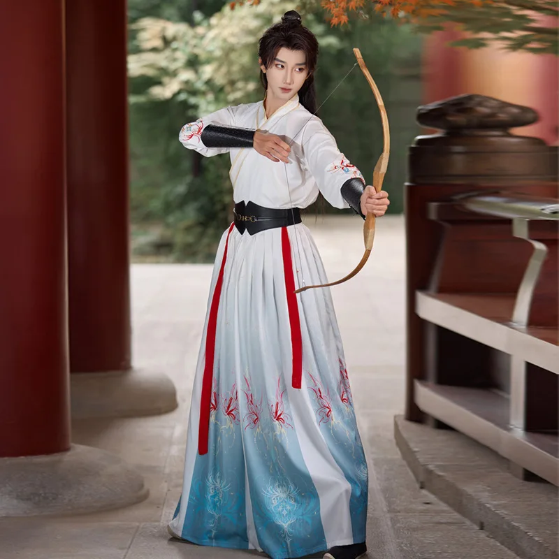 Hanfu men's and women's new national style ancient costume martial arts swordsman student class suit adult performance