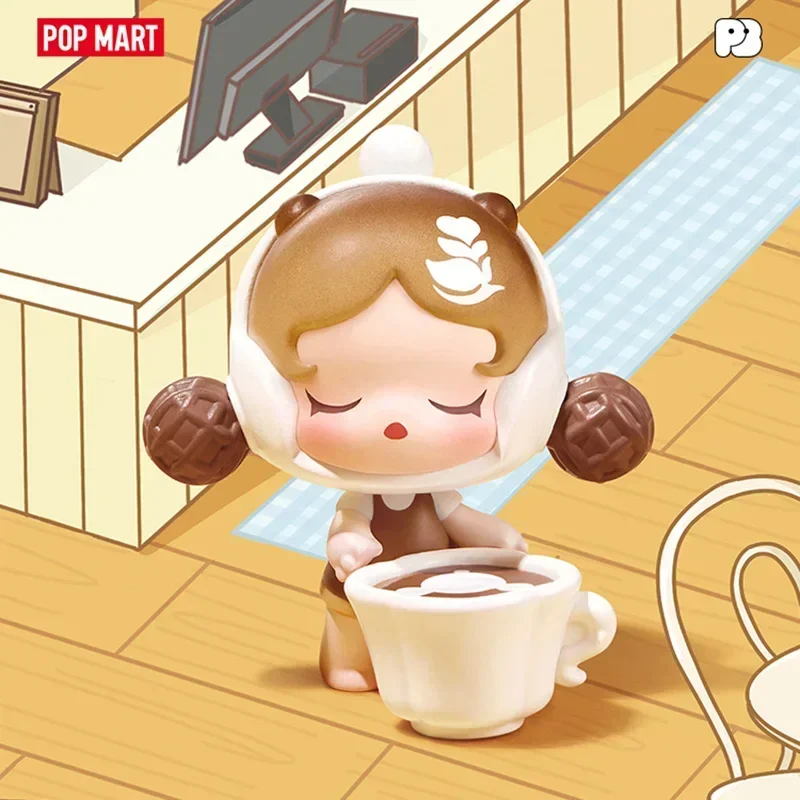 

POP MART POPBEAN Coffee Factory Series Blind Box - Cute Anime Figure Ornaments Gift Original Doll Toy - Mystery Guess Bag