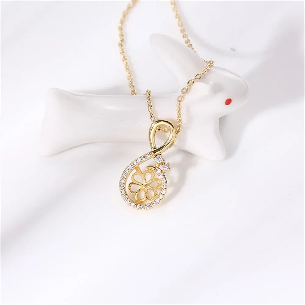 

DIY Gold-Plated Pearl Pendant Setting, Handmade Jewelry Crafting Accessories Jewelry Findings No Pearl No Chain