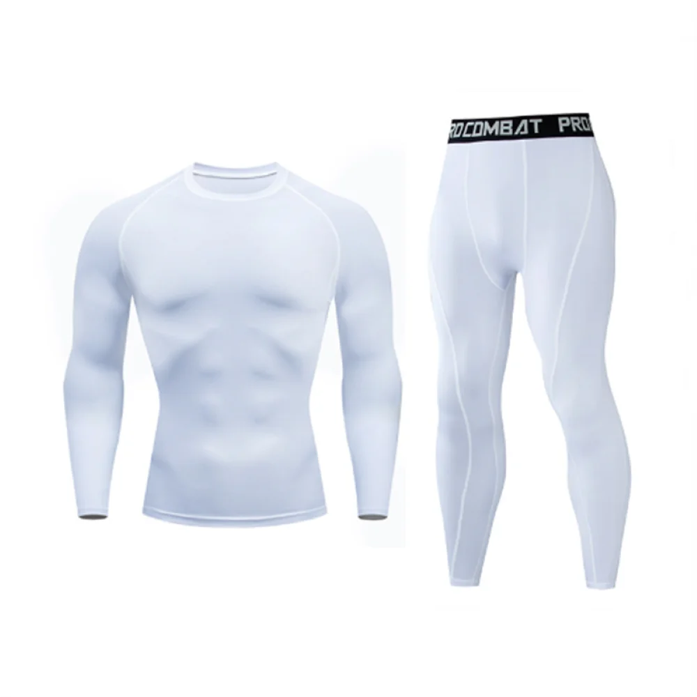 Set a compressione da uomo abbigliamento sportivo da uomo palestra tute da Fitness allenamento Jogging calzamaglia sportiva abbigliamento Rashguard