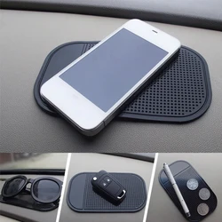 Car Dashboard Silicone Anti-Slip Pad Phone Storage Holder Car Interior Storage Non-Slip Sticky pad Phone Mount