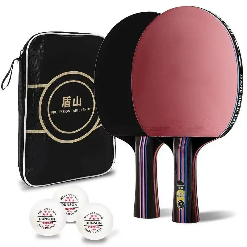 

dunson 12-Star Carbon Table Tennis Racket Set, Professional Grade for Competitions, Official Adult Rackets, Double Options