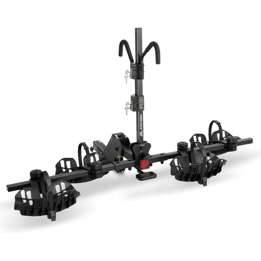 

Foldable Quick Release Electric Bike Rack Hitch Mount with Smart Tilting Mechanism for Up to 5.5 Fat Tires Ideal for Cars SUVs