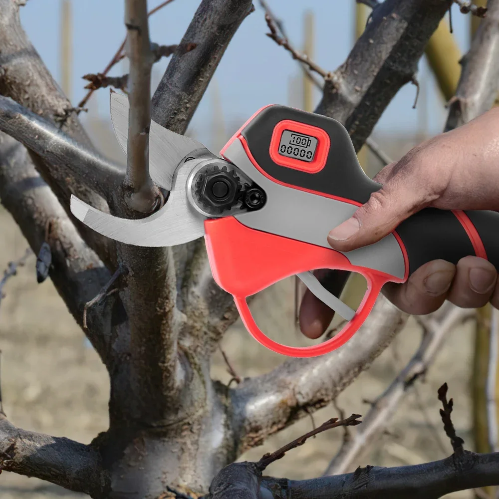 ONEVAN 30mm Brushless Electric Pruning Shear 4 Gears Cordless Rechargeable Tree Branches Pruning Tool For Makita 18V Battery