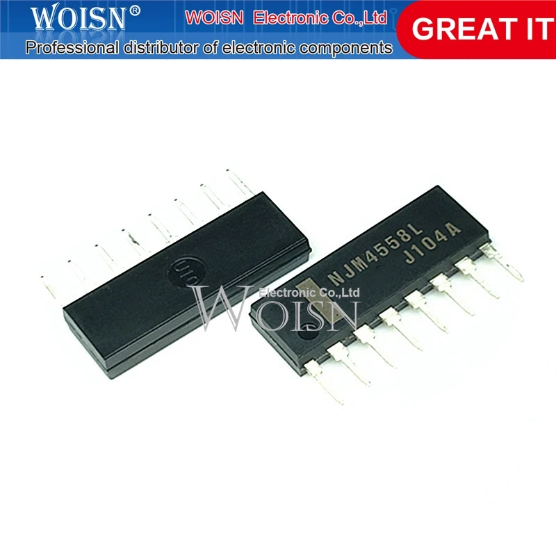 10PCS NJM4558L NJM4558 SIP-8