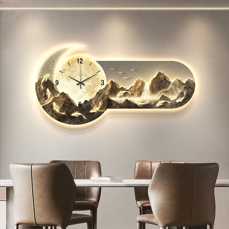 Nordic Clock mechanism for wall clock digital alarm clock led led modern Interior wall decor accessories set up Luxury homedecor