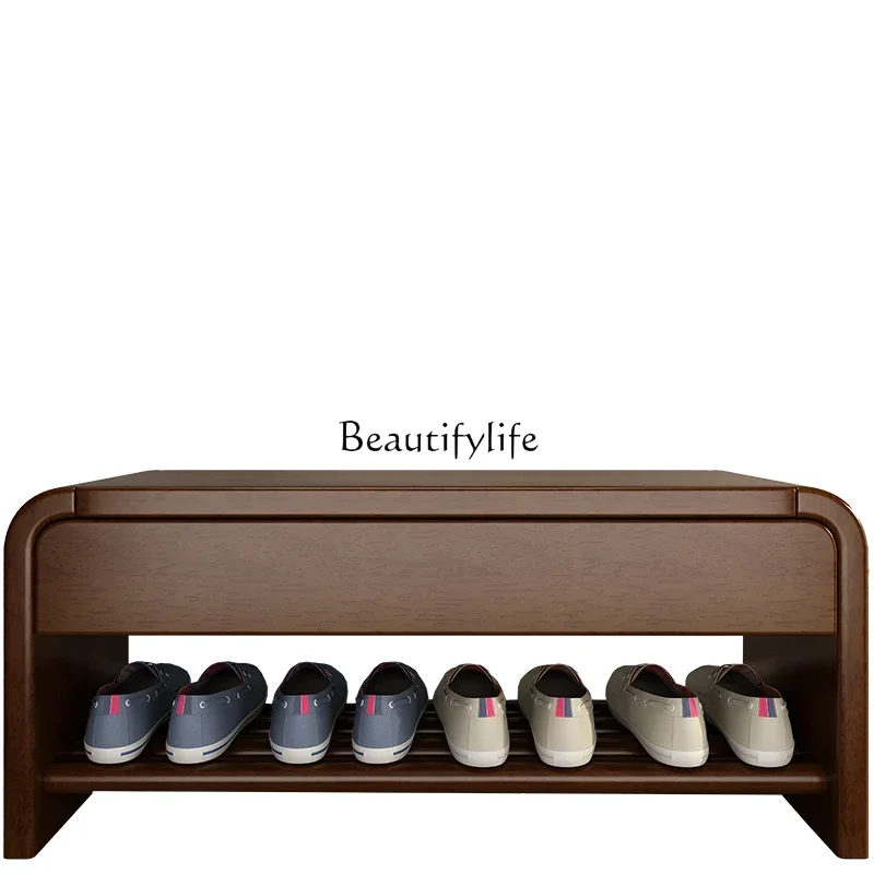 

FG11Solid wood shoe changing stool cabinet household door full shoe stool shoe rack entrance