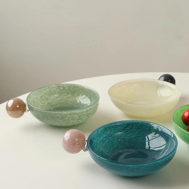 Mini fruit plate living room coffee table household exquisite high-value storage wedding party dried fruit dessert snack plate