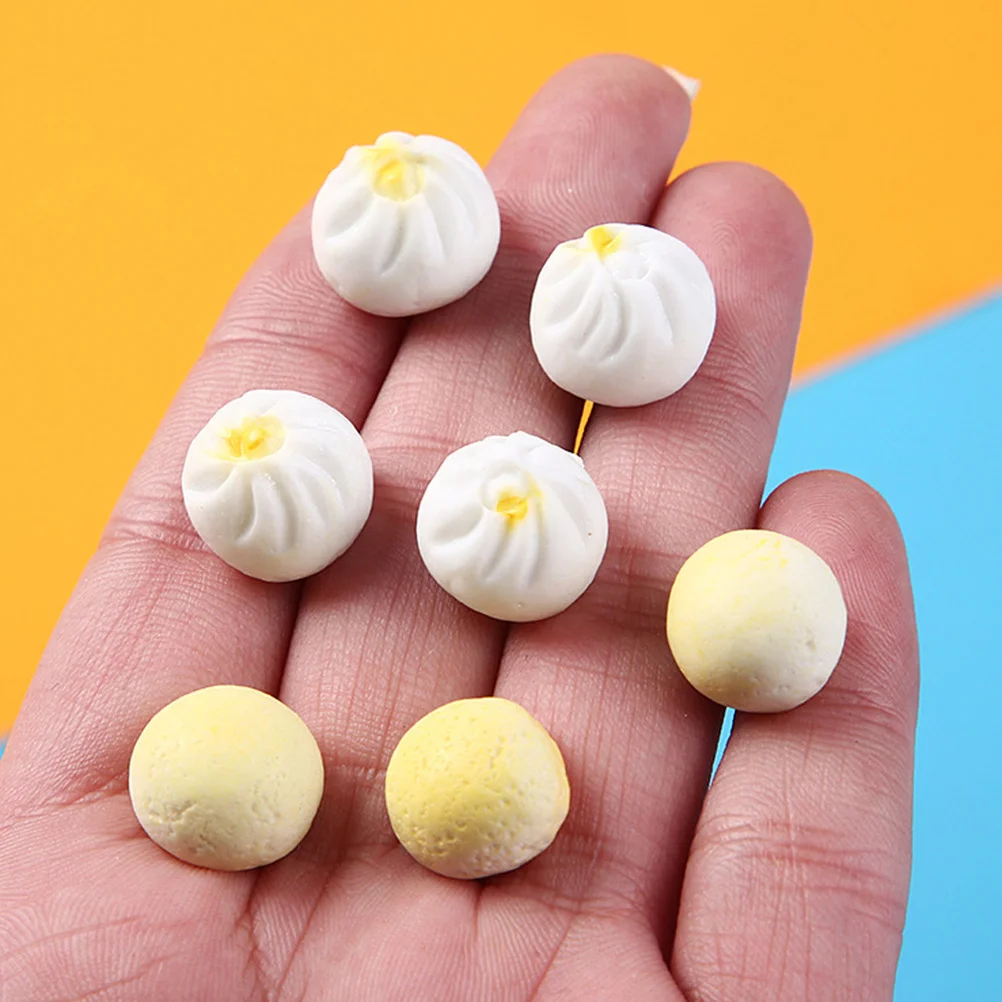 

24 шт. миниатюрная еда на пару, реалистичный мини-домик, еда на пару, декор для закусок для дома, набор для рукоделия из смолы, образовательный