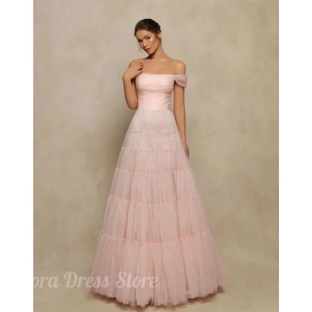 

Платье с цветочным принтом, кружевные вечерние платья трапециевидной формы, платье для выпускного вечера с открытыми плечами, халат длиной до пола, официальный выпускной вечер по индивидуальному заказу