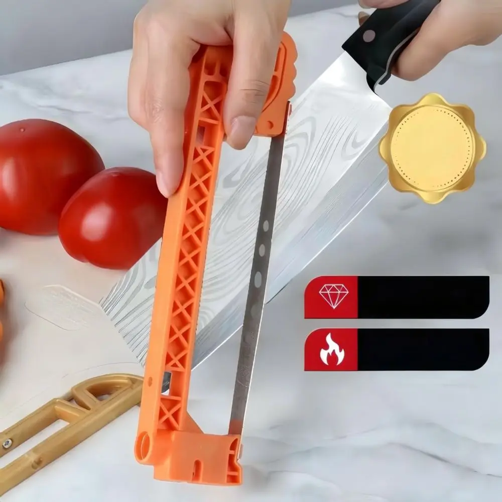 Kitchen Sharpener Double Sided Diamond Grinding Tool Portable Professional Blade Hone Household Culinary Gadget
