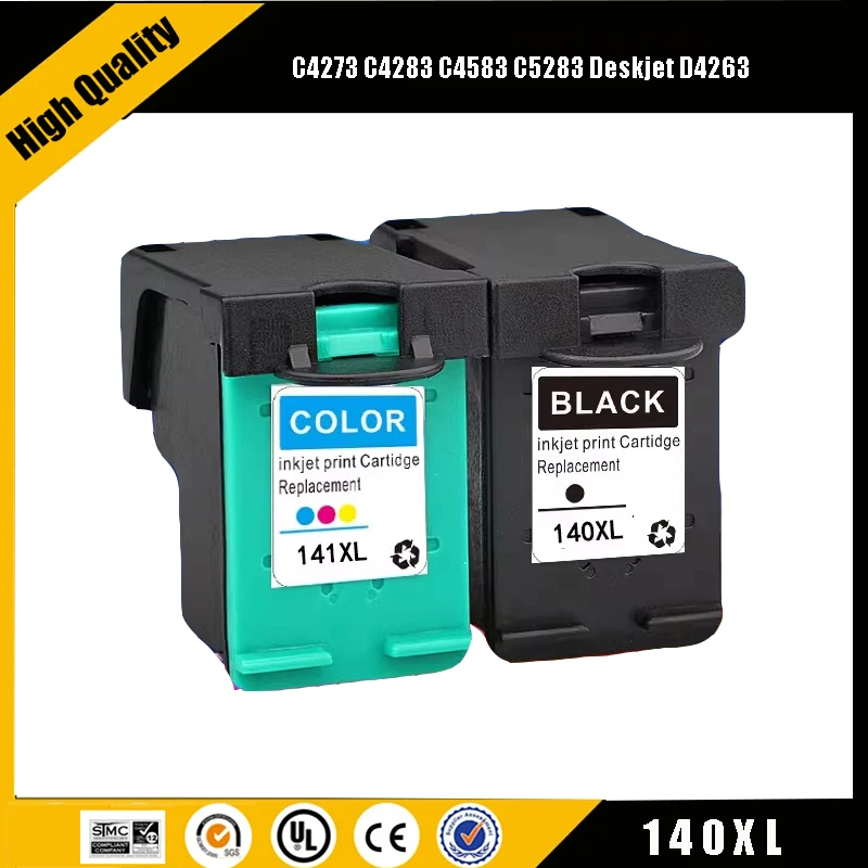 einkshop Ink Cartridges For  HP140 HP140XL 140 141  140XL Deskjet D4263 D4363 Officejet J5783 J6413 5700 Series Inkjet Printer