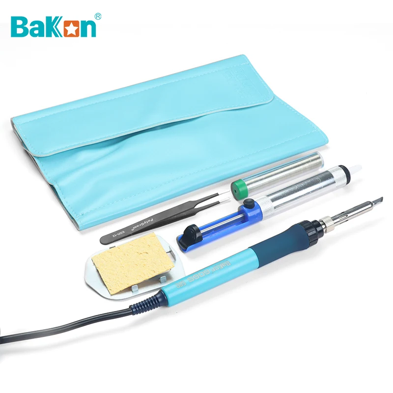 Bakon 90W Soldering Iron Kit Adjustable Temp LCD Display with Tips Tweezers Wire Набор Инструментов Kit Ferramentas