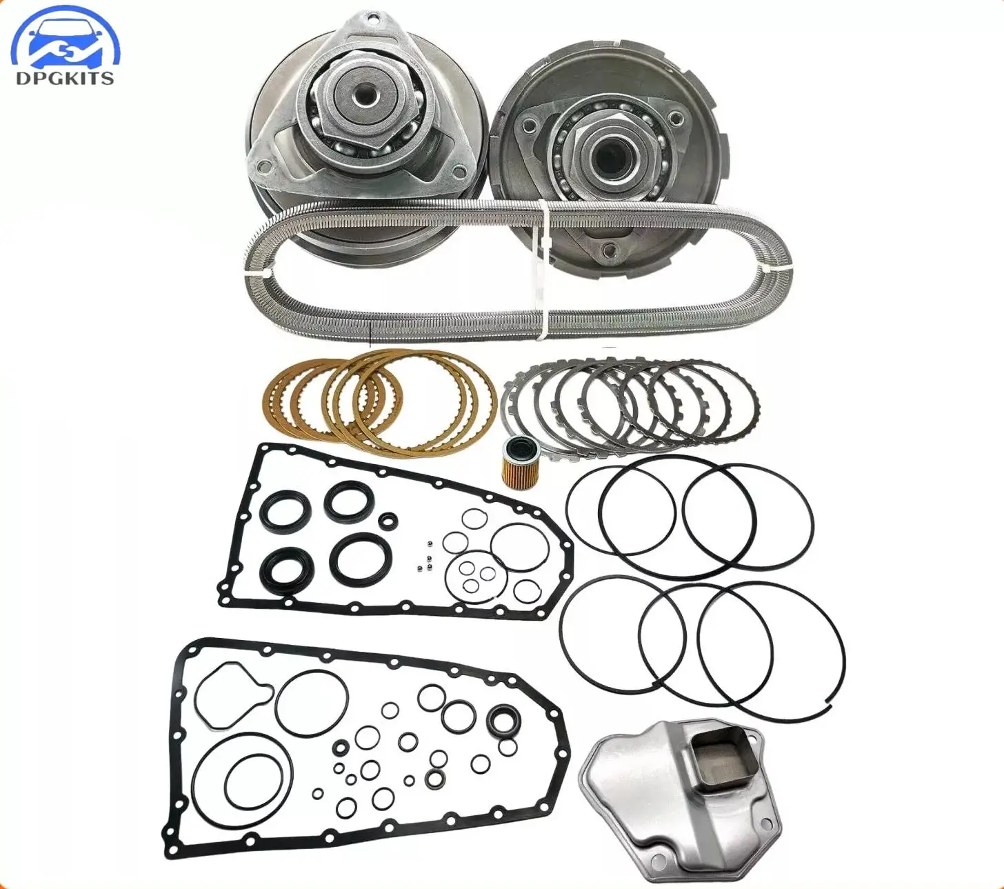 

JF011E RE0F10A Transmission Rebuild 30T Pulley Set & Chain Belt Compatible with Altima Maxima Murano Quest 03-UP Caliber 07-12