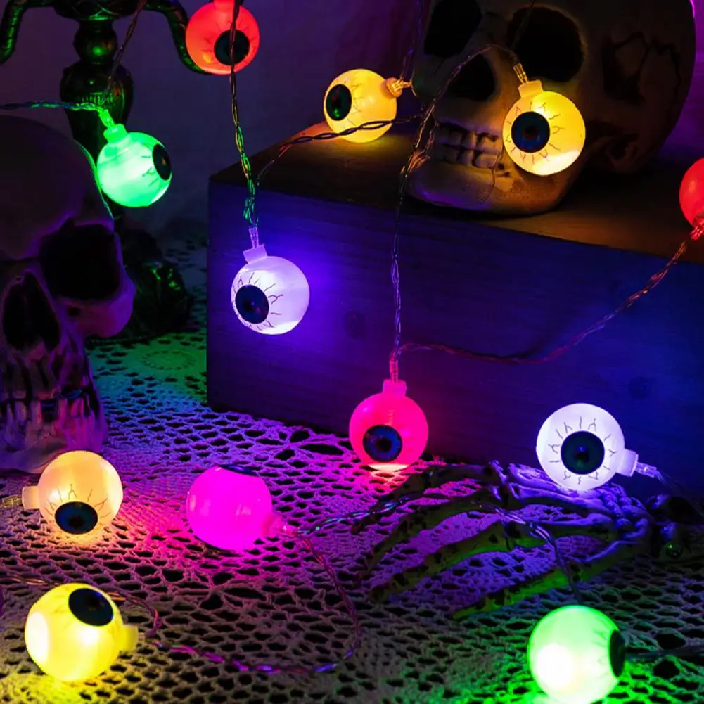 

Halloween String Lights Ghost Eye Light Spooky LED Twinkling Eyeball String Light Halloween Light Decorations 2024 Halloween