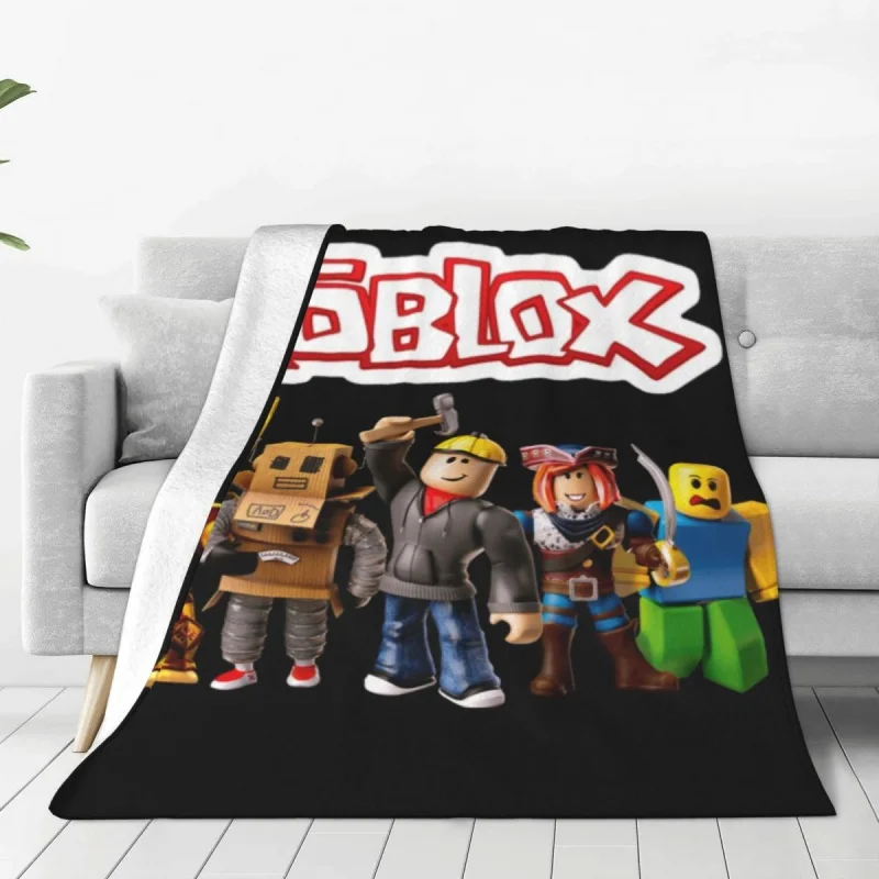 s  3D Printed Soft Flannel Fleece Blanket Warm Cartoon Video Game Throw Blanket for Car Bedroom Sofa Quilt