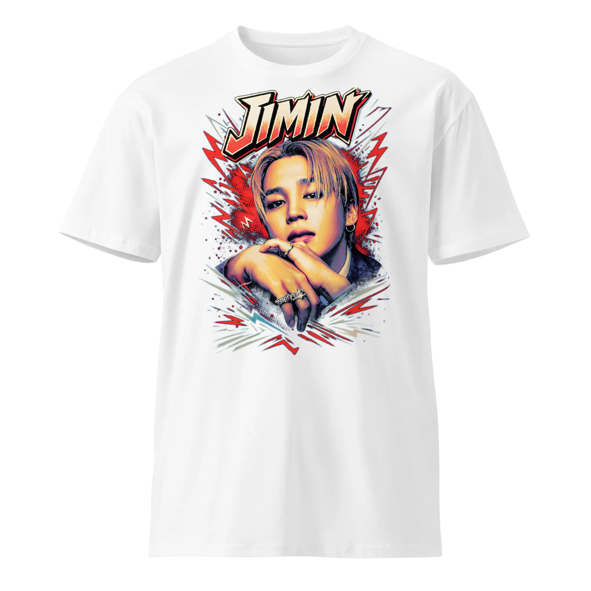 BTS Jimin Taehyung 2026 World Tour Doppelseitiges Grafik-T-Shirt mit Porträt und Tour-Städtenliste Kpop-Fans T-Shirt für Männer, Frauen und Kinder – Detail 5