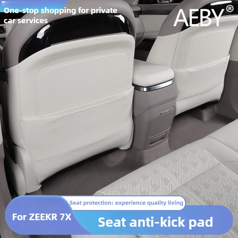 

AEBY For ZEEKR 7X 2024 2025 Car Back Seat Kick Pad Rear Seat Back Cover Protector Mat Anti-Dirty Car Accessories Waterproof