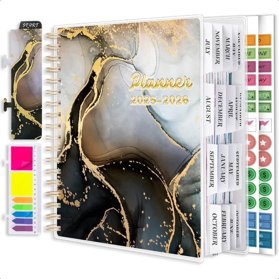 

Планировщик 20252026, большой 18-месячный академический ежедневный еженедельный ежемесячный планировщик, годовая повестка дня, июля. 2025Дек. 2026 7,9 x 9,8 вкладки для страниц Se