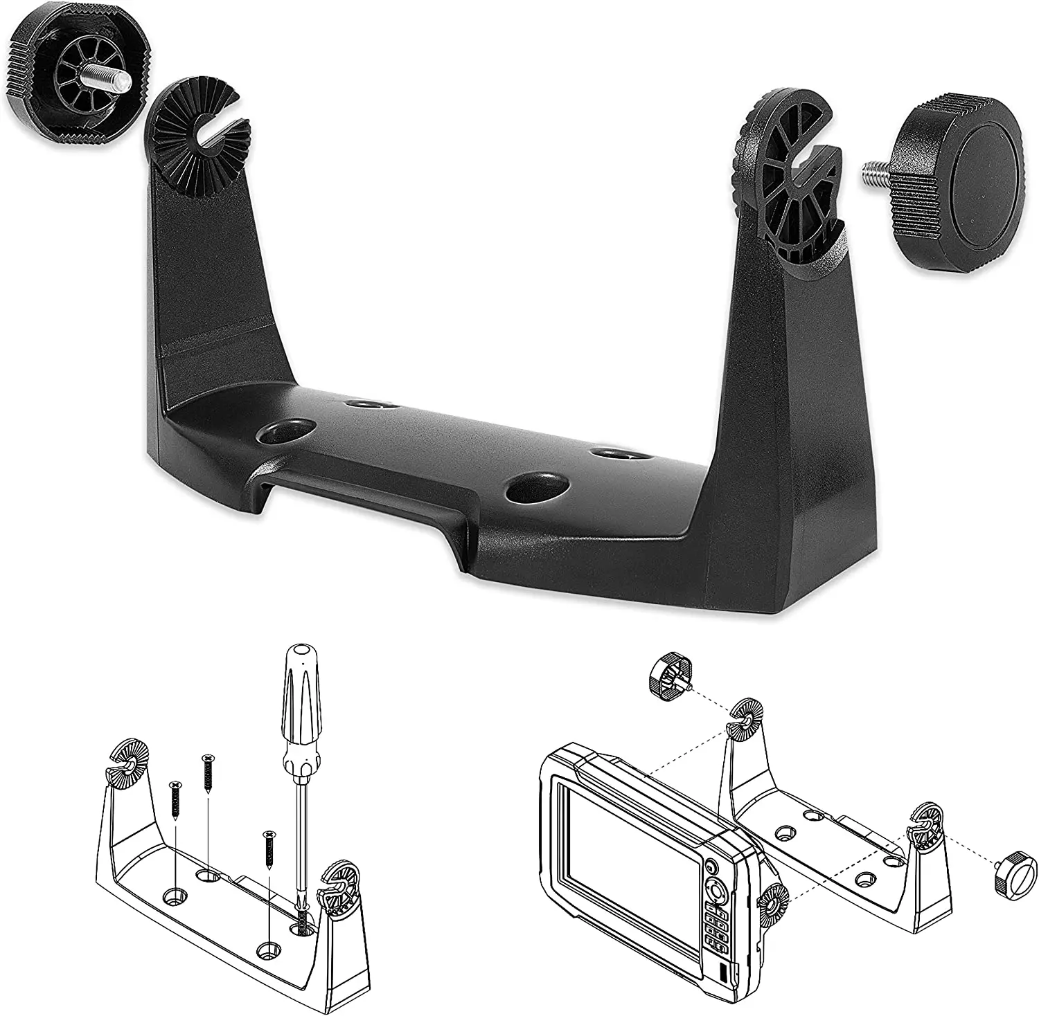 MX 000-11019-001 Gimbal Mounting Bracket with Knobs for HDS-7 Gen2 Gen3 Hook-7 Elite-7 Touchscreen Models