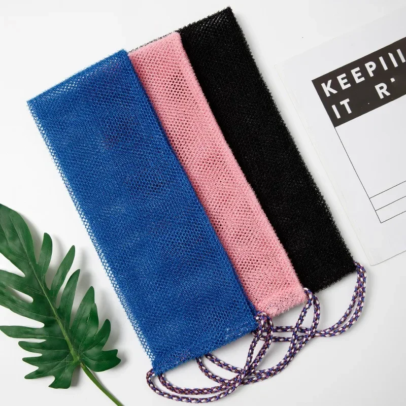 Exfoliating Body Scrub Tool African Net Skin Smoother Shower Puff Back Foam Towel