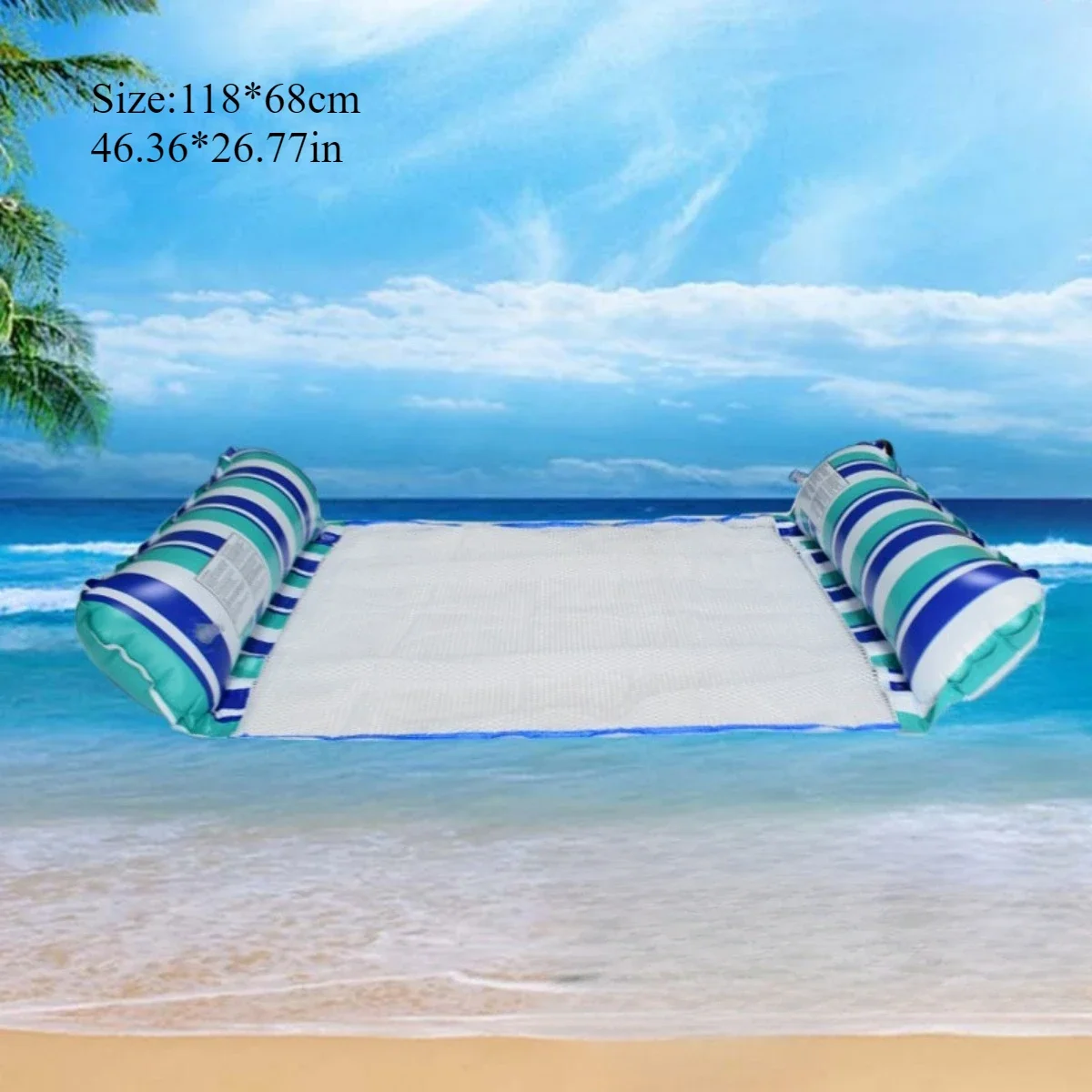 Versatile Inflatable Pool Foldable Water Hammock Lounger for Adults, Ideal for Swimming Pool, Beach, Water Activities Pool tools