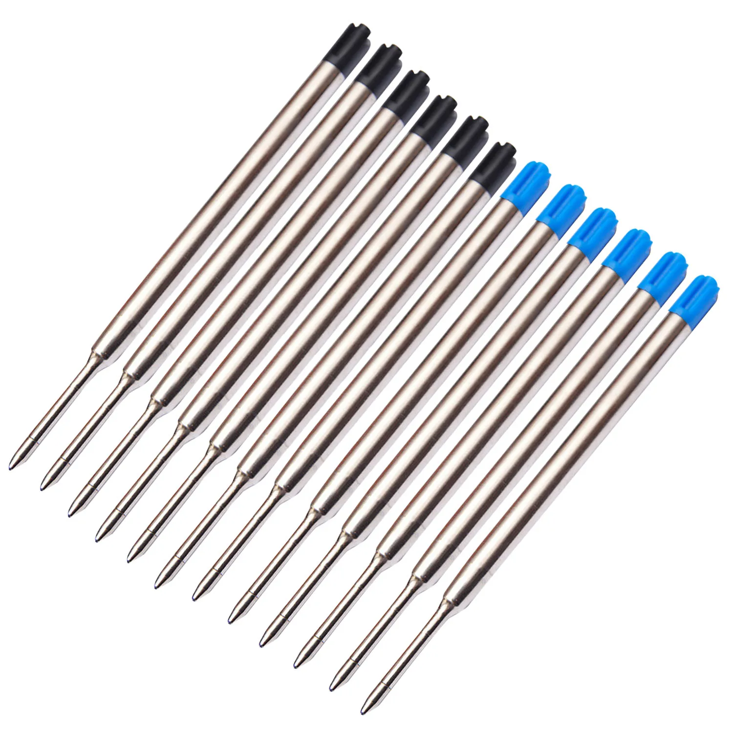 

6pcs Ballpoint Medium Point Pen Refills Replacement Refills for Parker Pens School Office Supplies 0.7mm