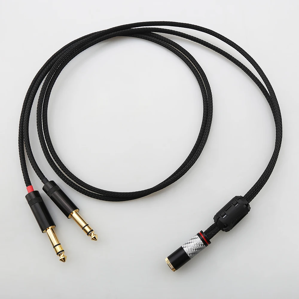 

4.4mm female balanced to dual 6.35mm trs jack Dual 6.35mm to 4.4 Female Cable HIFI Headphone Adapter Cable