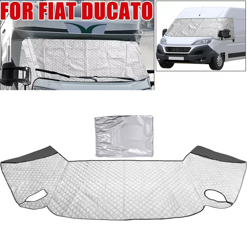 1Pc RVs Caravan Motorhome Thermal Windscreen Screen Cover Wrap Black Out Blinds For Fiat Ducato Peugeot Boxer Citroen Relay