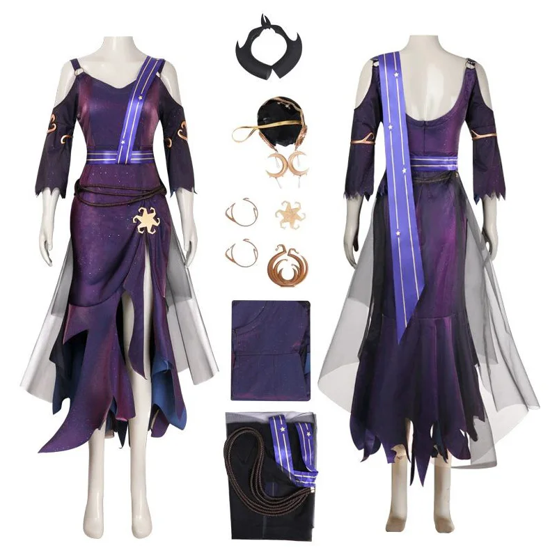 

Identity V Priestess Fiona Gilman The Envoy of Yog Sothoth Cosplay Costume Women Dress Outfits Halloween Carnival Party Suit