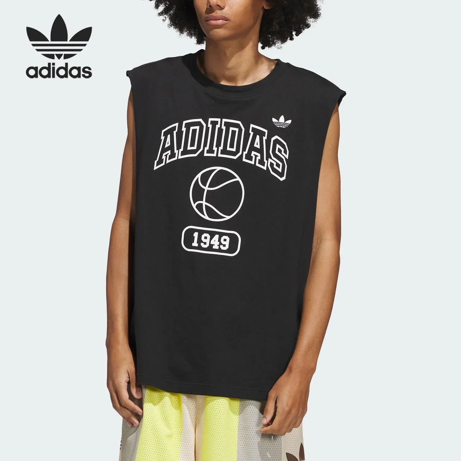 Camiseta sin mangas para entrenamiento, chaleco deportivo Adidas Clover, chaleco deportivo transpirable para hombre, para entrenamiento de baloncesto, JD5191