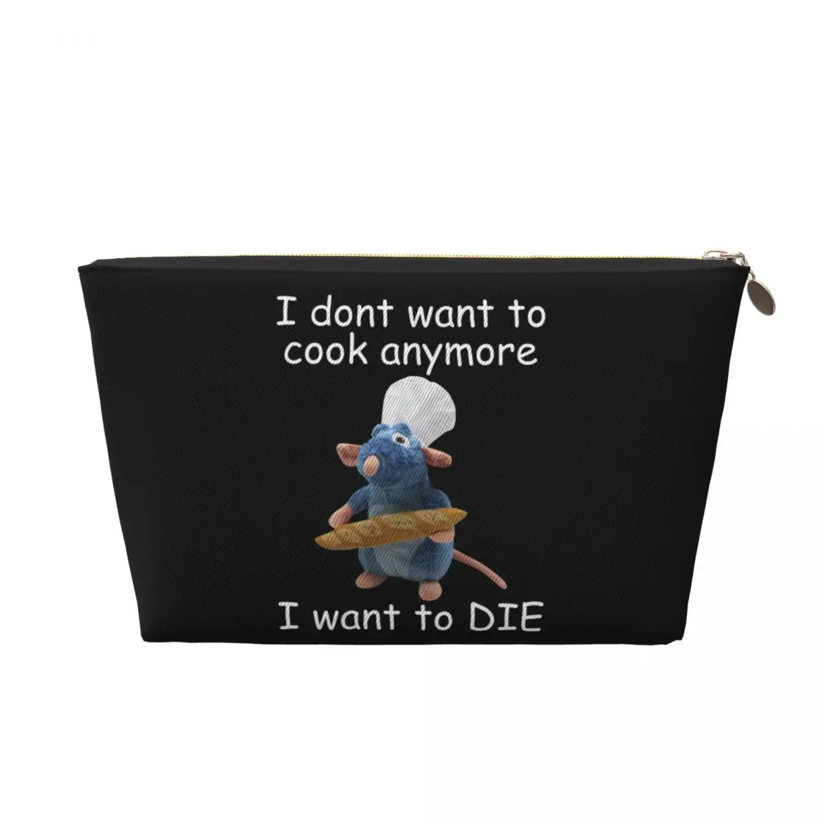 

Custom Funny Ratatouille Remy Meme Travel Cosmetic Bag Women Toiletry Makeup Organizer Lady Beauty Storage Dopp Kit