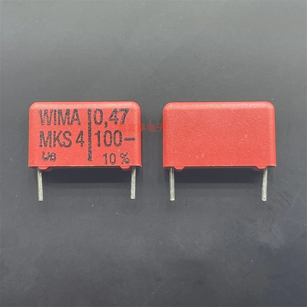 10pcs/ WIMA German Weimar Capacitor MKS 4 100V 0.47UF 100V 474 470NF Foot Distance 15mm